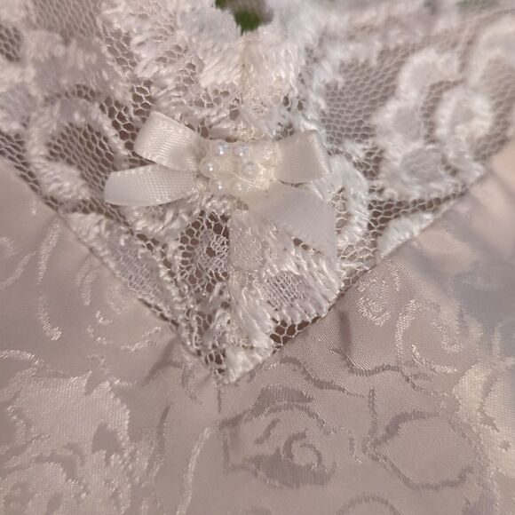 Vintage‎ California Miss cream floral print chemise nightgown lingerie - Picture 3 of 7